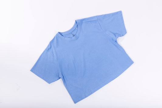 Crop Top Tee - Blue