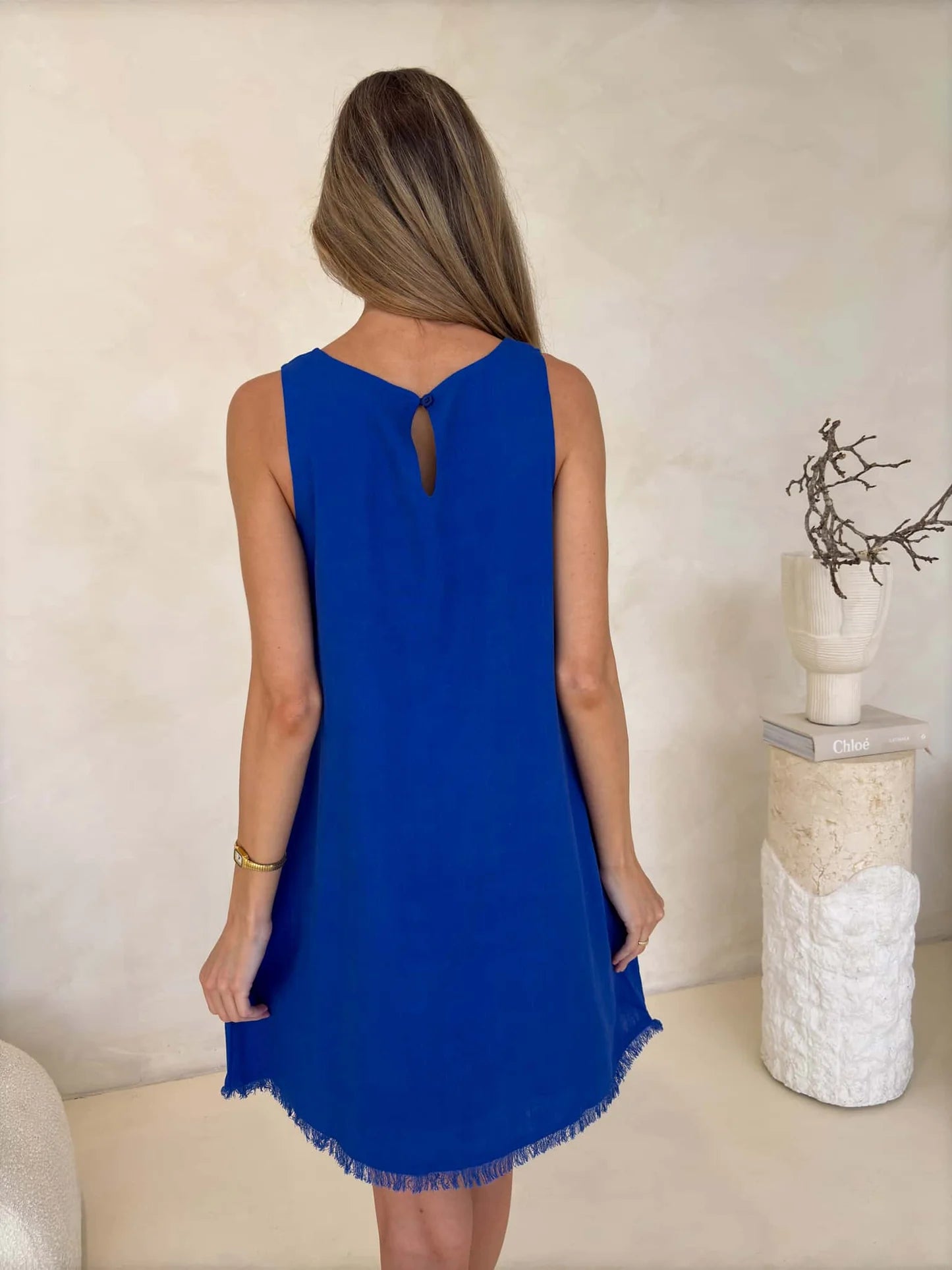 MYLK Freya Dress - Cobalt Blue