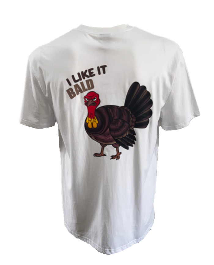 I like Bald - White Tee