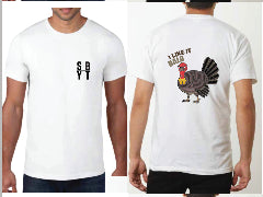 I like Bald - White Tee